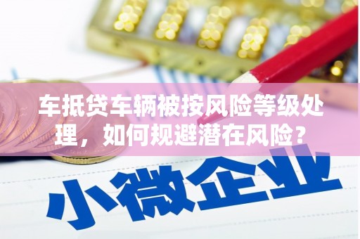 西夏车抵贷车辆被按风险等级处理，如何规避潜在风险？